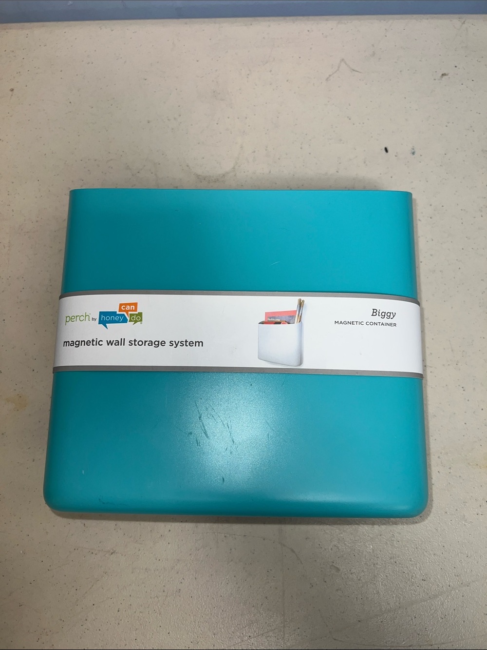 Teal Magnetic Wall Storage - Biggy